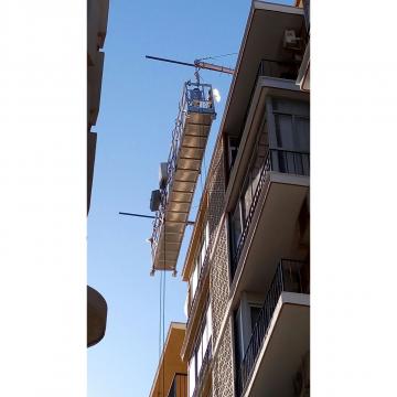 Electri hanging scaffolding ZLP630 LTD63 hoist motor in Peru