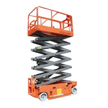 10m lifting height hydraulic self propelled scissor lift for warehouse work