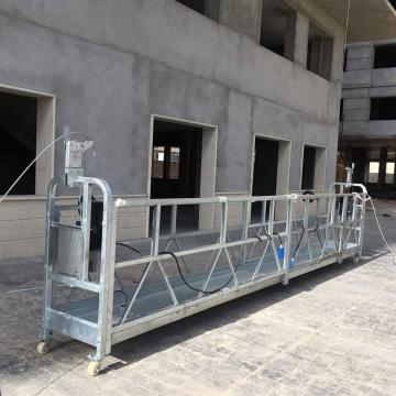 Aluminum temporary suspended wire rope platform cradle for painting