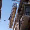 Galvanized steel electric hoist suspended platform for window cleaning