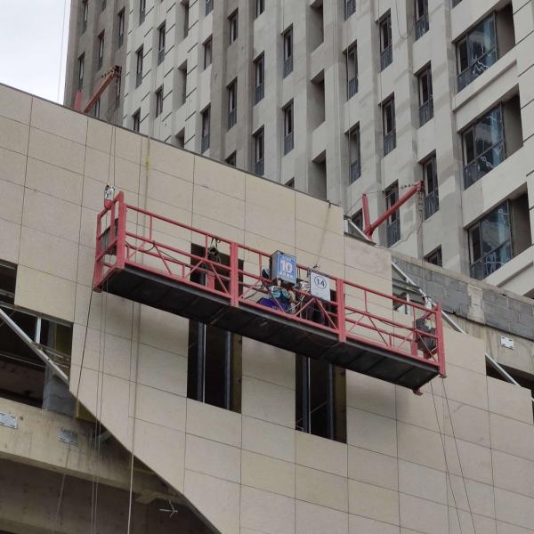 Painting steel 6 meters suspended rope platform for building maintenance #3 image