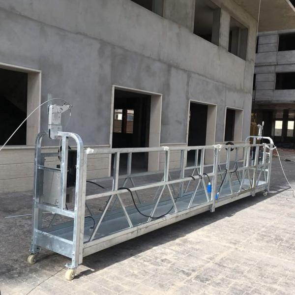 Painted steel suspended working platform for building plastering #1 image