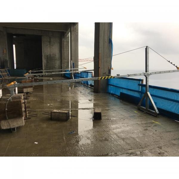 Galvanized steel access suspended platform for building cleaning #1 image