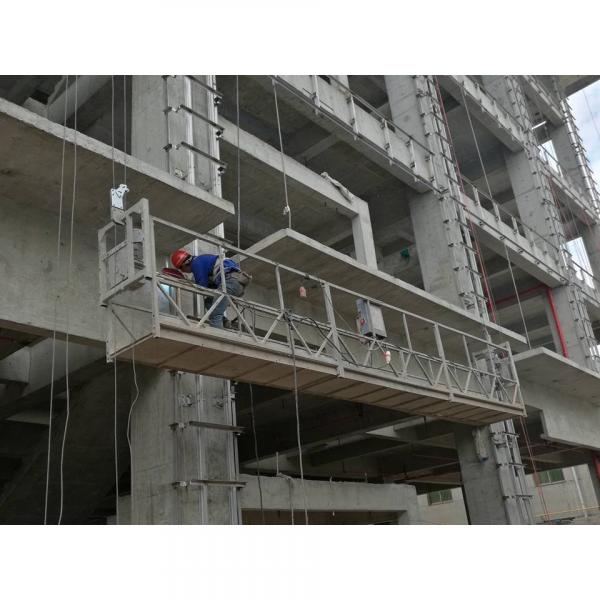 Aluminum 2 meters temporary gondola with wire winder in Indonesia #3 image